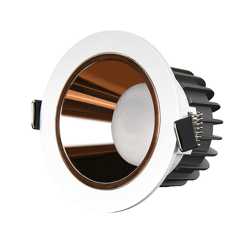 Aluminum High Brightness 5W 10W 20W 30W Multi Functional Ring Cob Ceiling Light 0-10V Dimming RA90 Led Recessed Downlight
