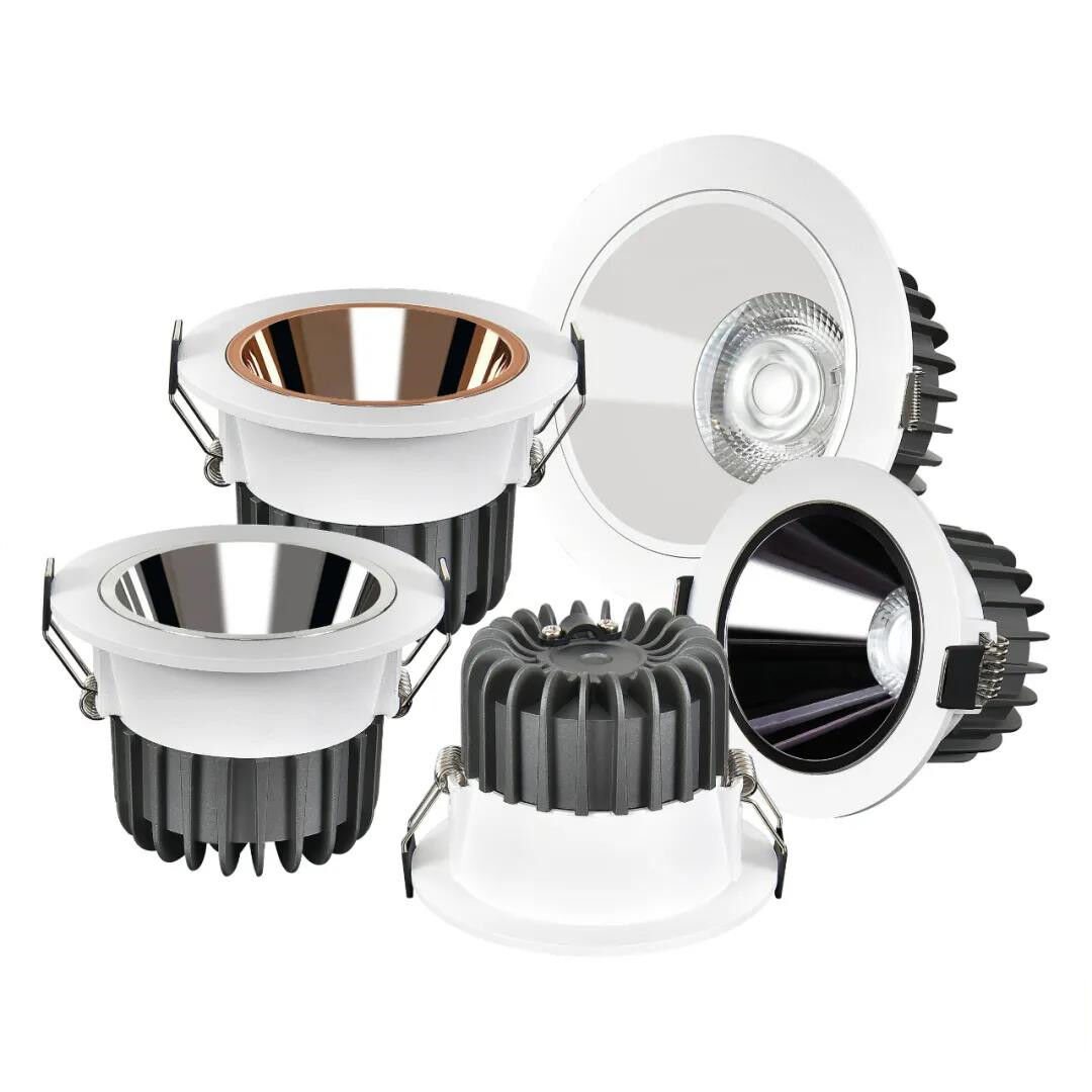 Aluminum High Brightness 5W 10W 20W 30W Multi Functional Ring Cob Ceiling Light 0-10V Dimming RA90 Led Recessed Downlight