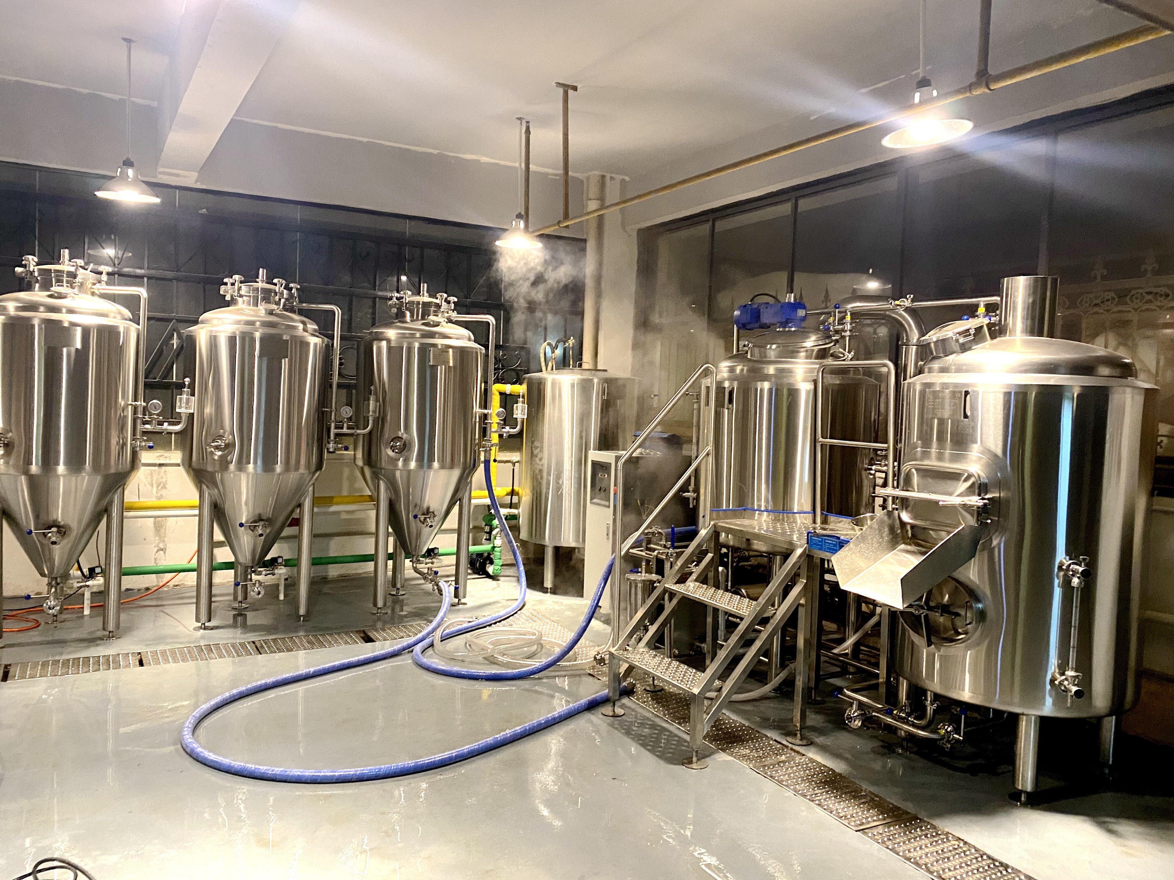 500L Automatic Craft Beer Brewing System – PLC Controlled Brewery Equipment