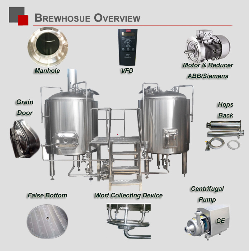 3000L brewery production line turnkey brewery equipment nano brewing equipment