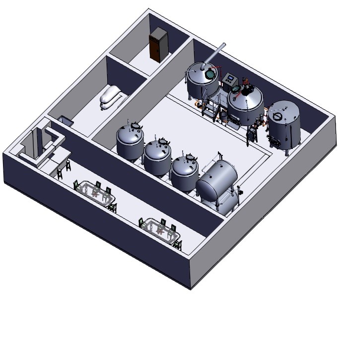 commercial-beer-brewing-system-Layout Layout