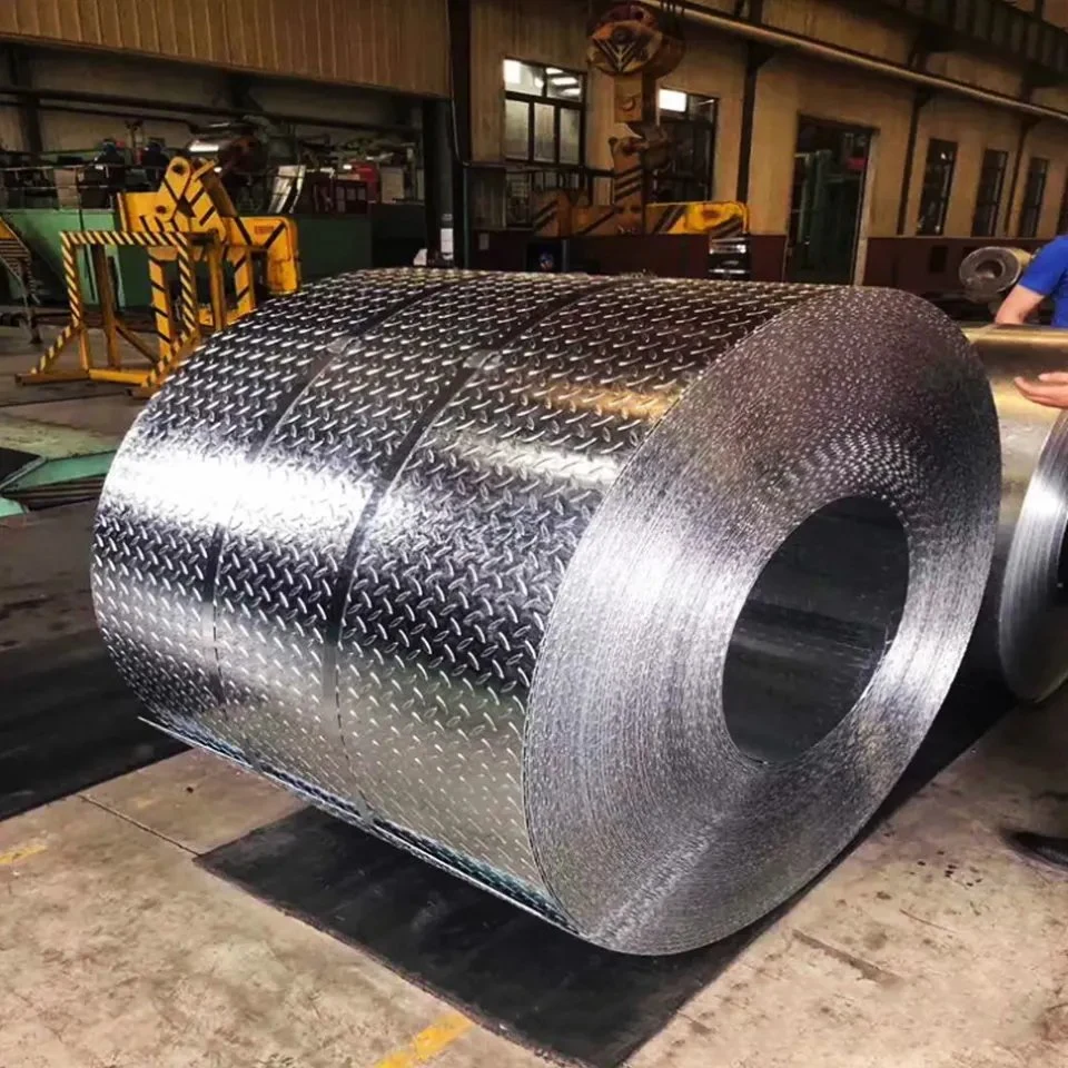 Custom Size 0.3Mm 1Mm 3Mm 1001 1100 1005 3003 5052 5083 7075 Anti-Slip Aluminium Embossed Checkered Steel Sheet Plate