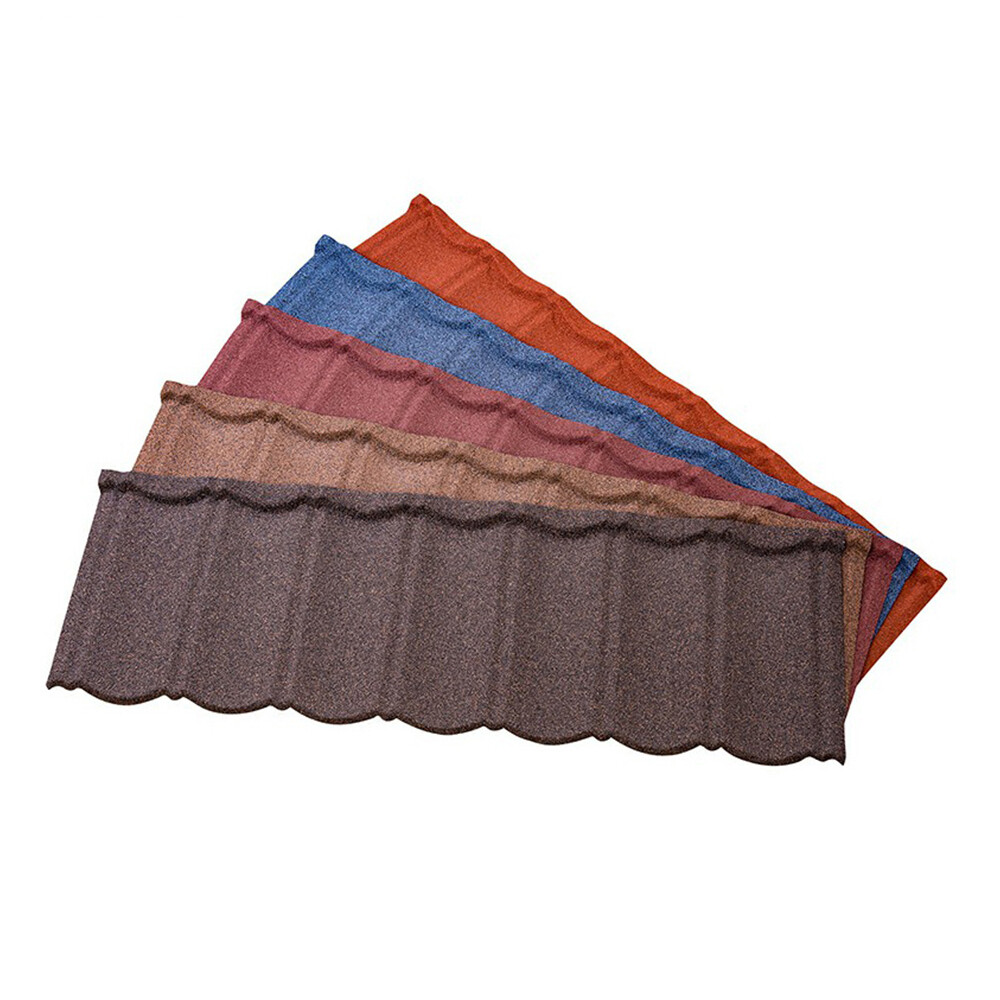 Stone Coated Metal Roof Sheet 0.5mm Galvalume Steel Corrugated Roofing Sheets Roof Tiles