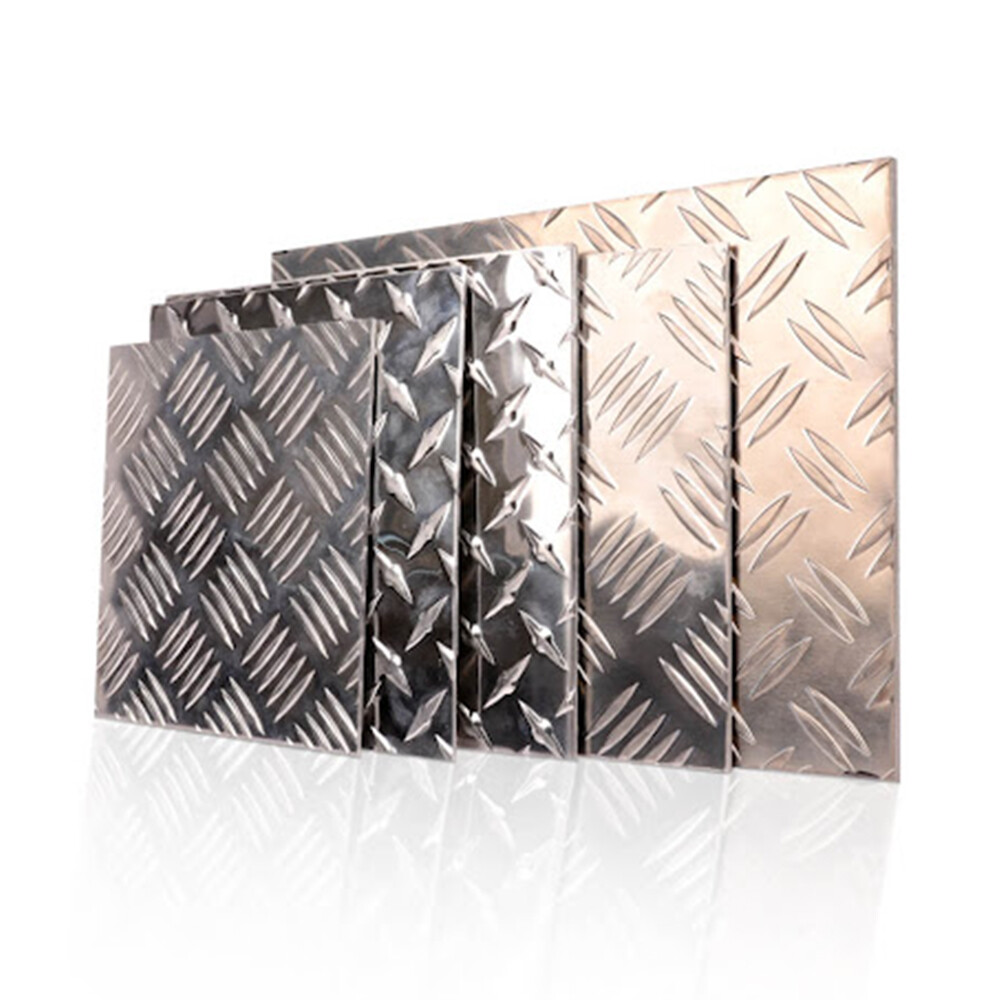 Custom Size 0.3Mm 1Mm 3Mm 1001 1100 1005 3003 5052 5083 7075 Anti-Slip Aluminium Embossed Checkered Steel Sheet Plate