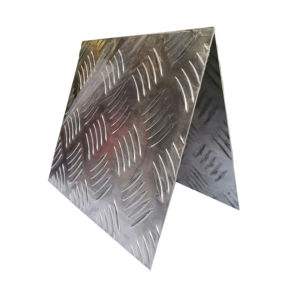 Custom Size 0.3Mm 1Mm 3Mm 1001 1100 1005 3003 5052 5083 7075 Anti-Slip Aluminium Embossed Checkered Steel Sheet Plate