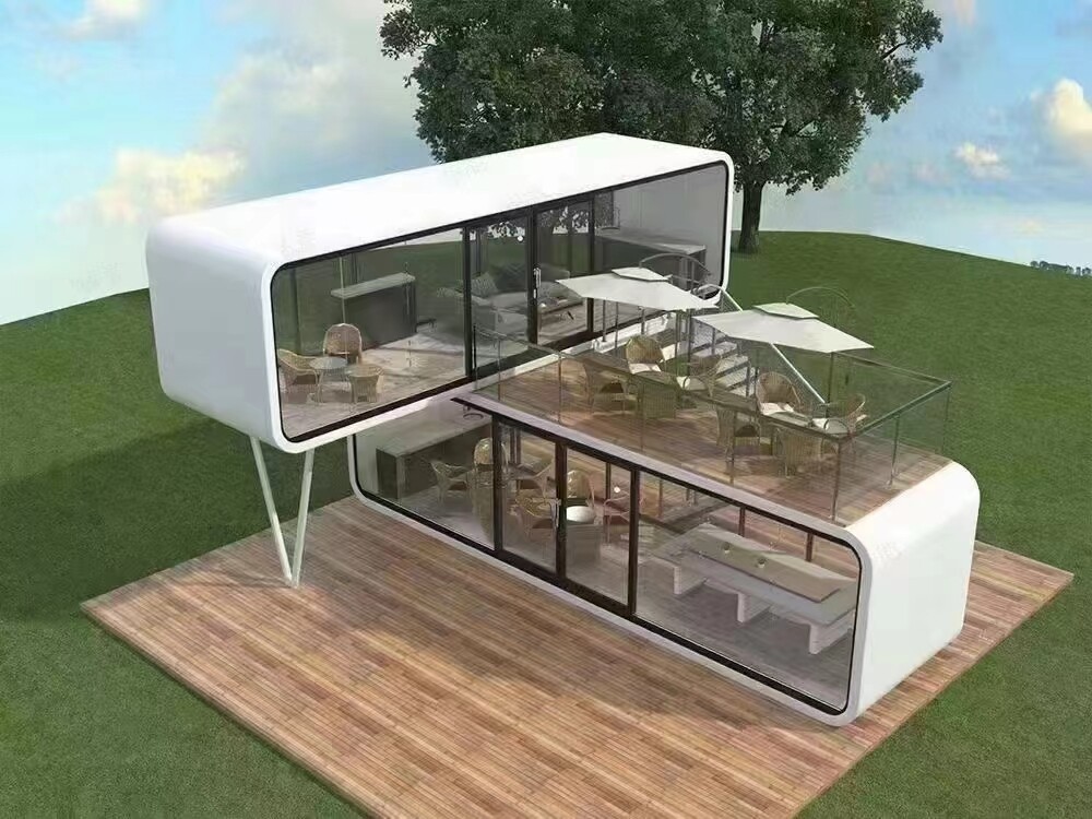 Modern Fashion Luxurious Design Camping Capsule Prefabricated Houses Capsule House Space Capsule With Intelligent System