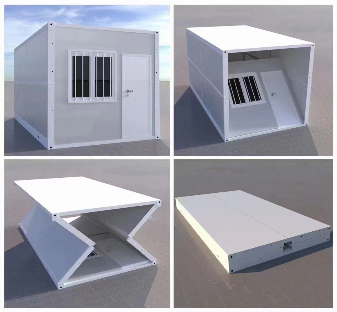 Foldable Cheap Price 2 Storey Small Prefabricated Tiny House Ready Made Mini Luxury Modular With Bedroom Prefab Home Villa