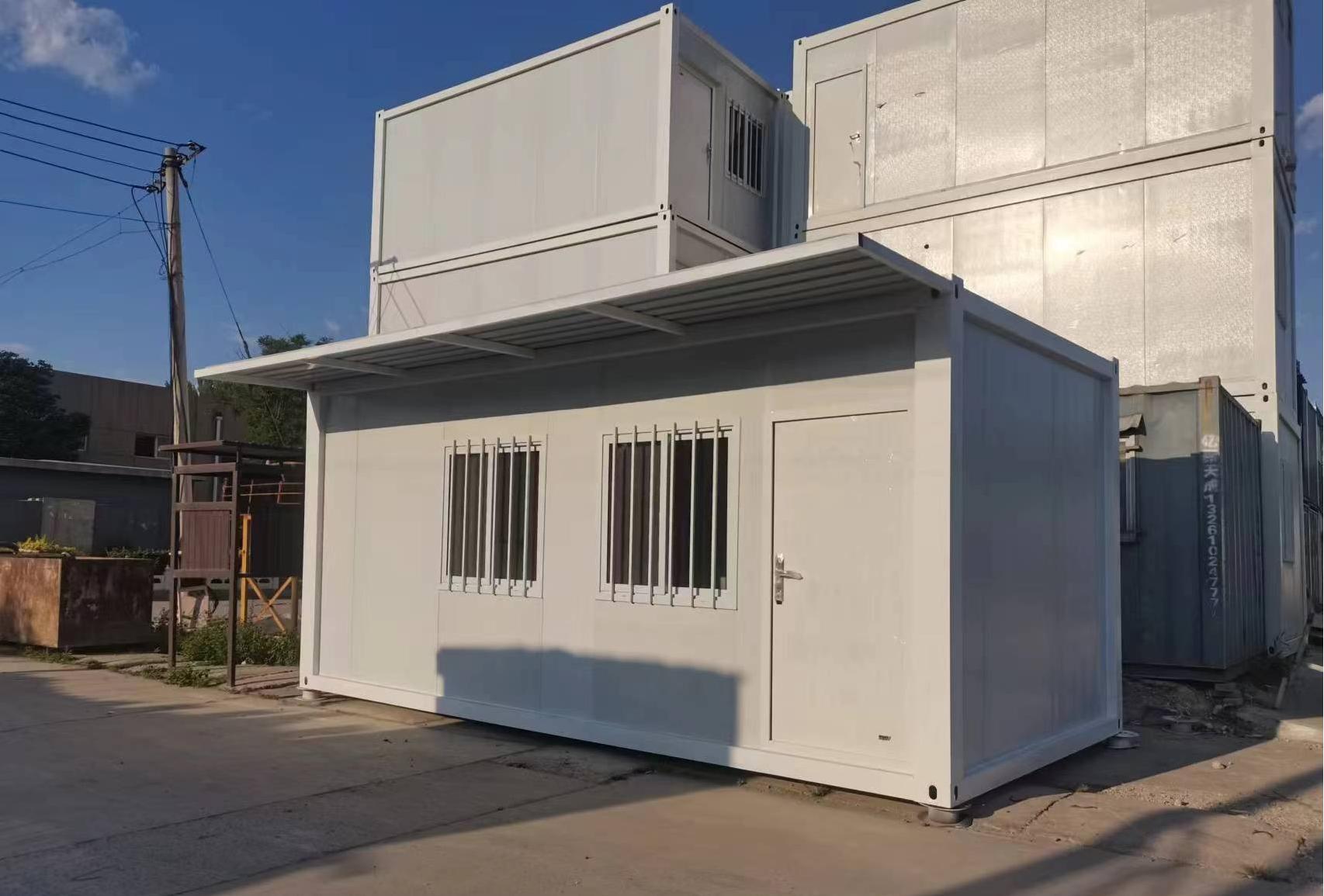 Economic Flat Pack Mini Casa Foldable Prefab Homes Prefabricated 20ft 40ft Office Folding Container House
