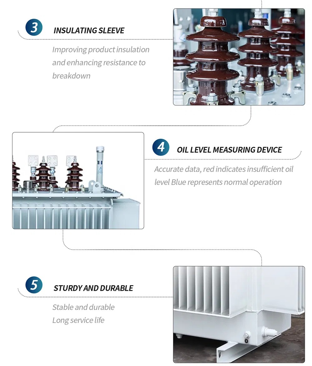 High Voltage 33kv Step Down Onan Power Transmission Distribution Transformer with Copper Core