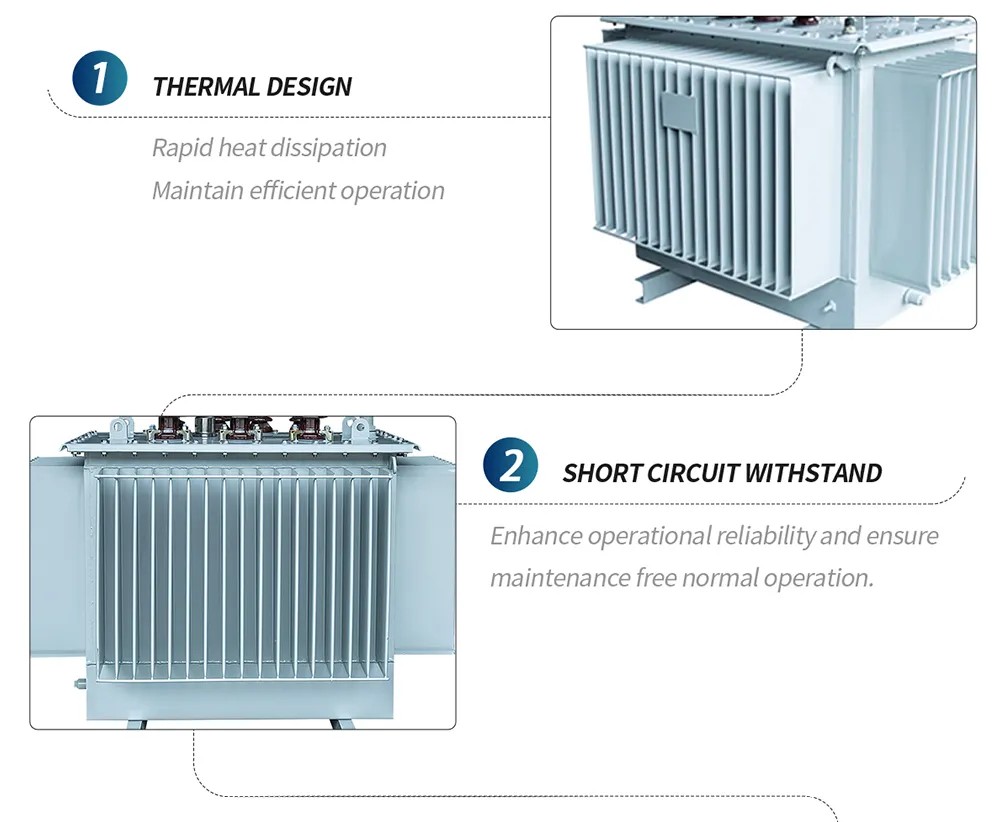 High Voltage 33kv Step Down Onan Power Transmission Distribution Transformer with Copper Core