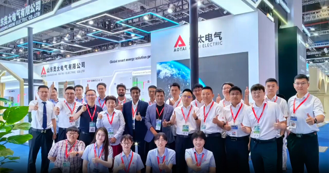 Almacenamiento fotovoltaico ecológico, nueva vida inteligente: Aotai se presentó en un evento fotovoltaico