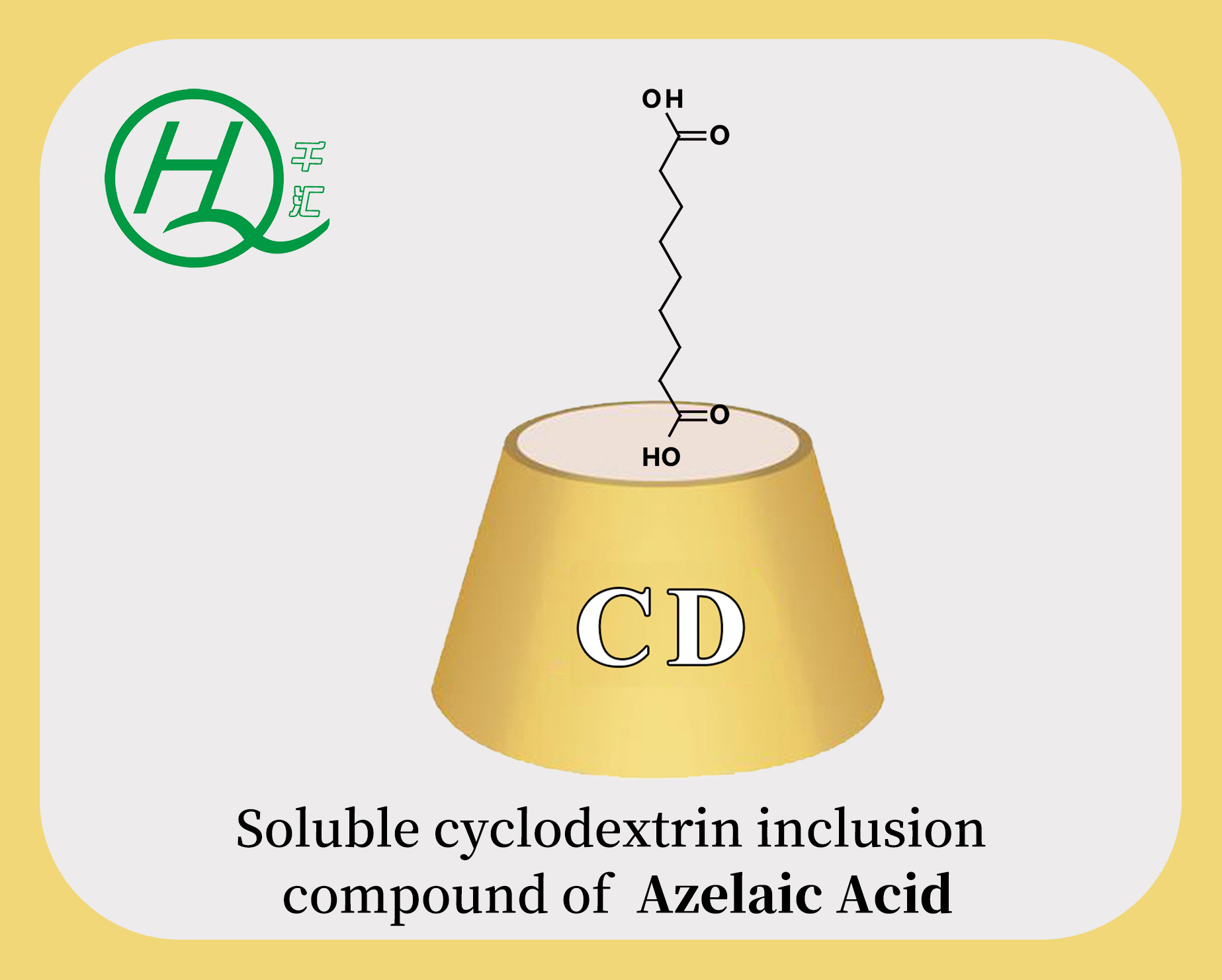 Soluble inclusion compound of Azelaic Acid