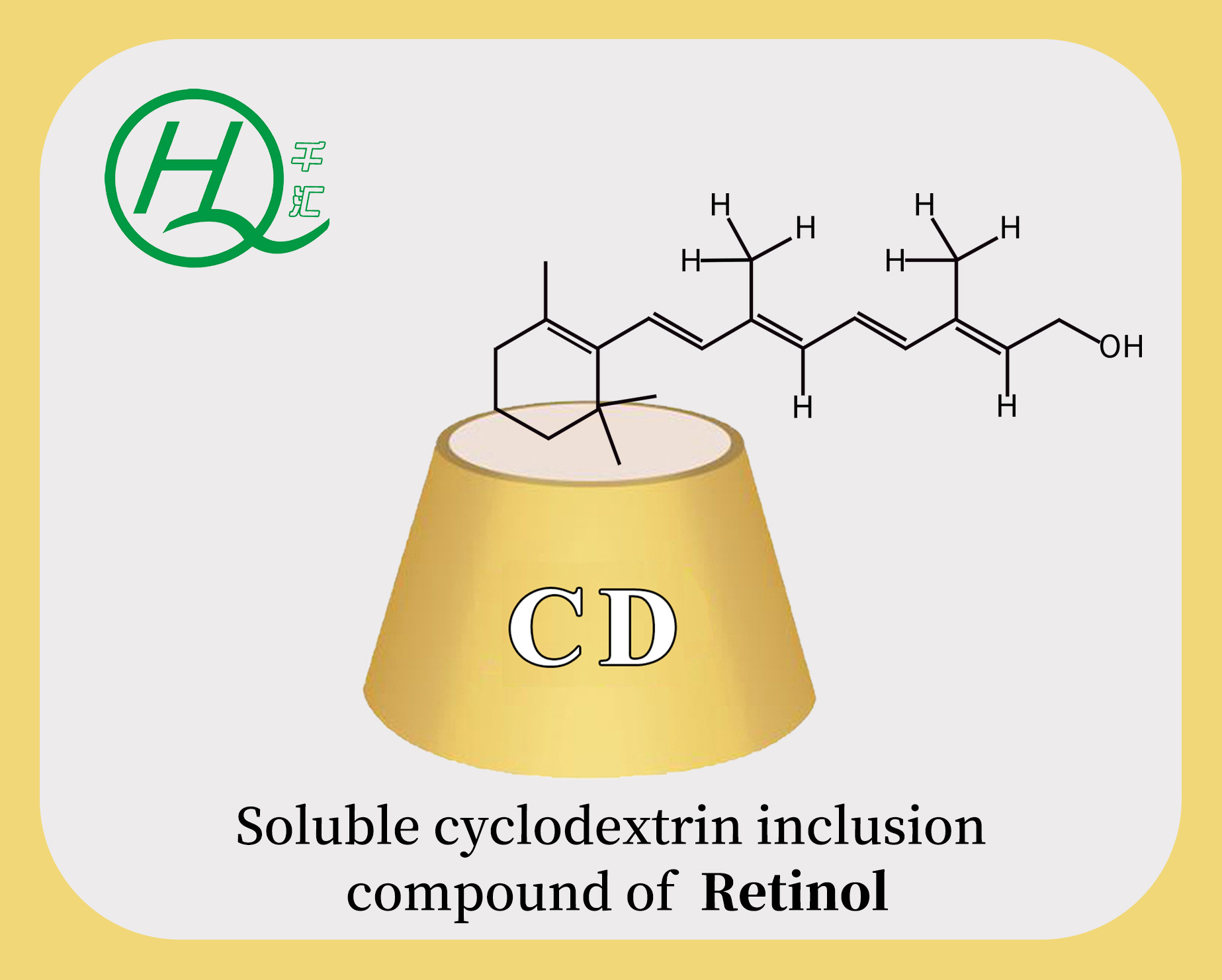 Soluble inclusion compound of Retinol