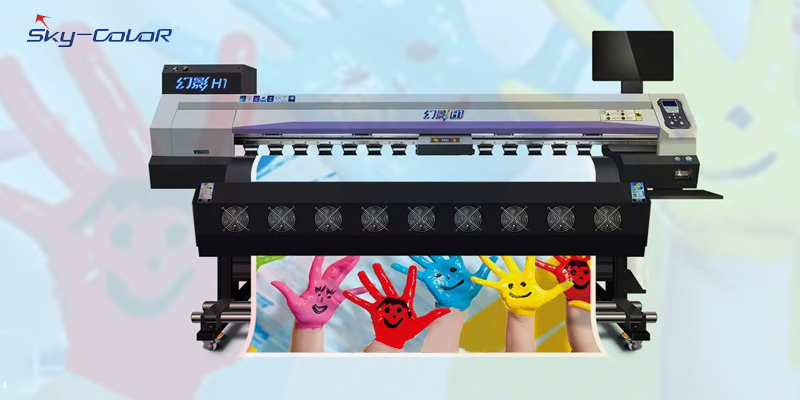 Skeycolor H1 Four-head Eco Solvent Printer-The 