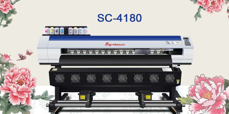 High-definition Picture Quality: Skeycolor 4180TS Eight-color Eco Solvent Printer