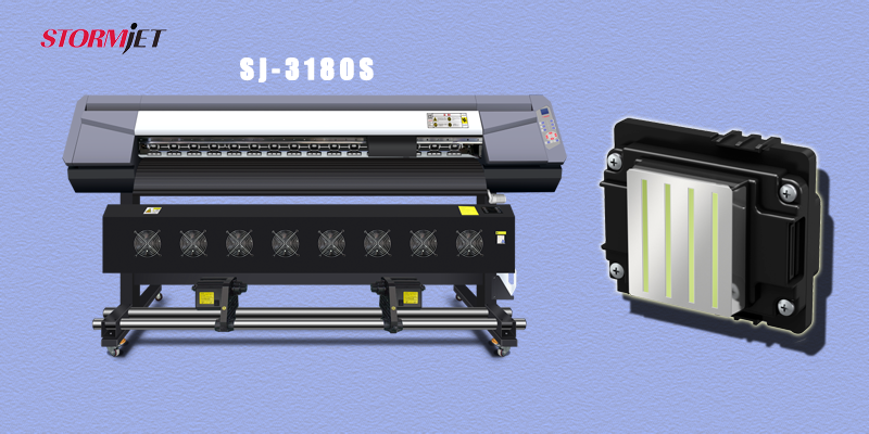 Impressive Double-headed Stormjet 3180S Eco Solvent Printer