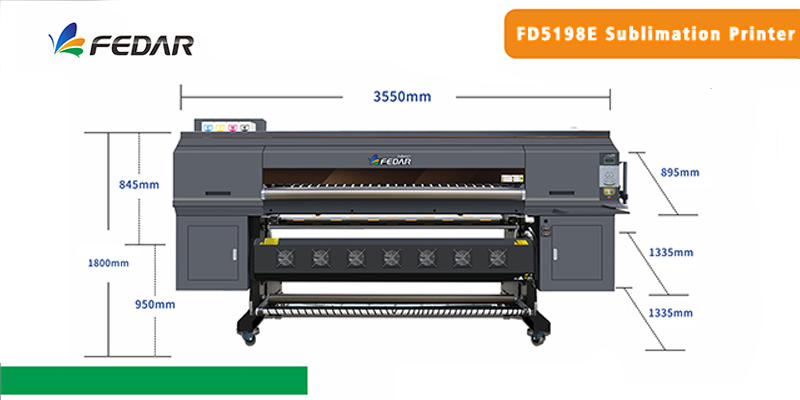 Fedar 8 Head Digital Sublimation Printer FD5198E