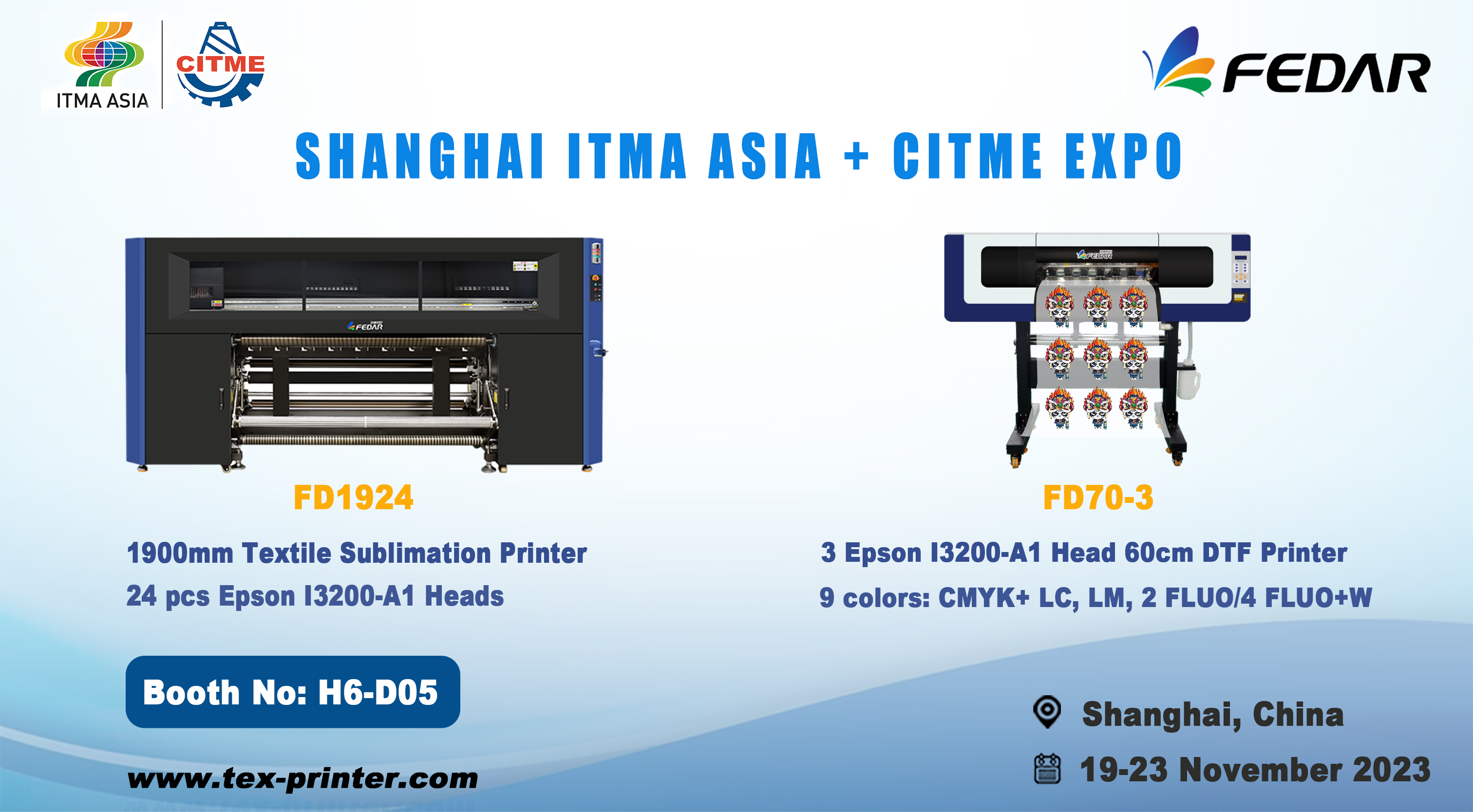 Welcome to Visit Fedar Booth No: H6-D05