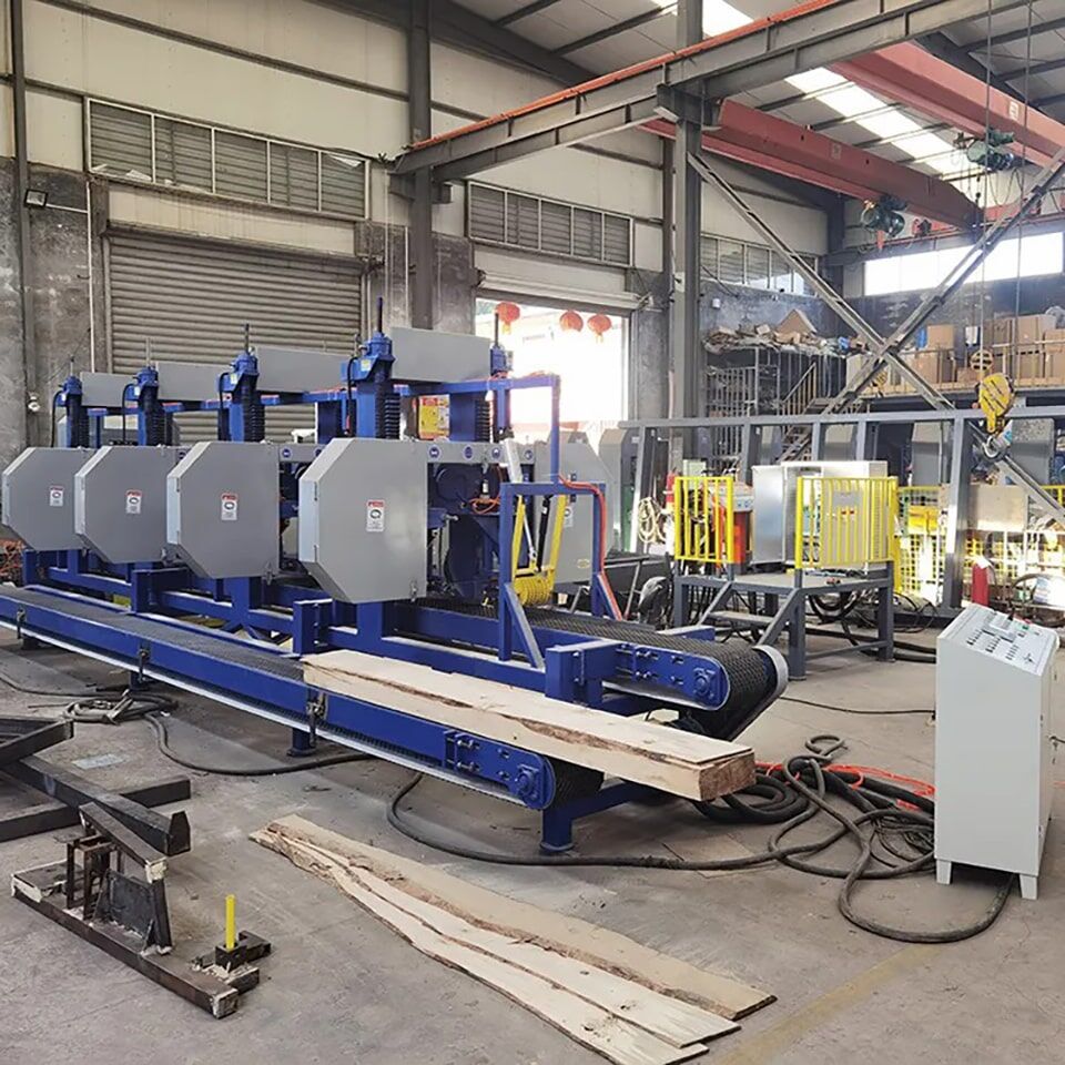 Round log production line