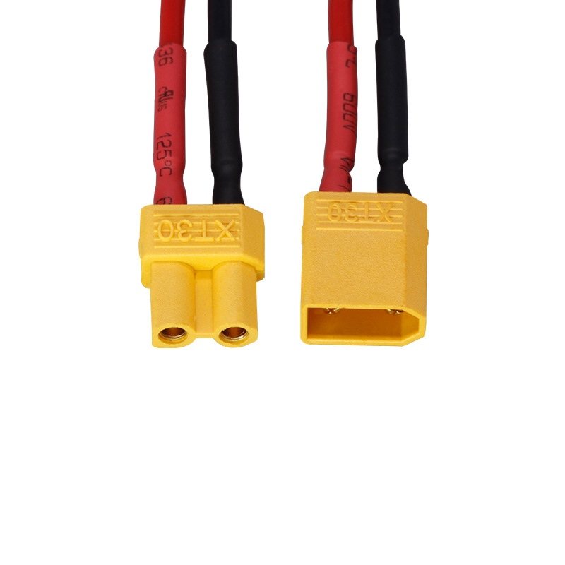 Customized XT30 male and female silicone wire, aviation model energy storage power supply, high temperature resistance, special soft 18AWG battery harness, socket harness, widely applicable, complete specifications RCD Customized XT30 male and female silicone wire, aviation model energy storage power supply, high temperature resistance, special soft 18AWG battery harness, socket harness, widely applicable, complete specifications RCD