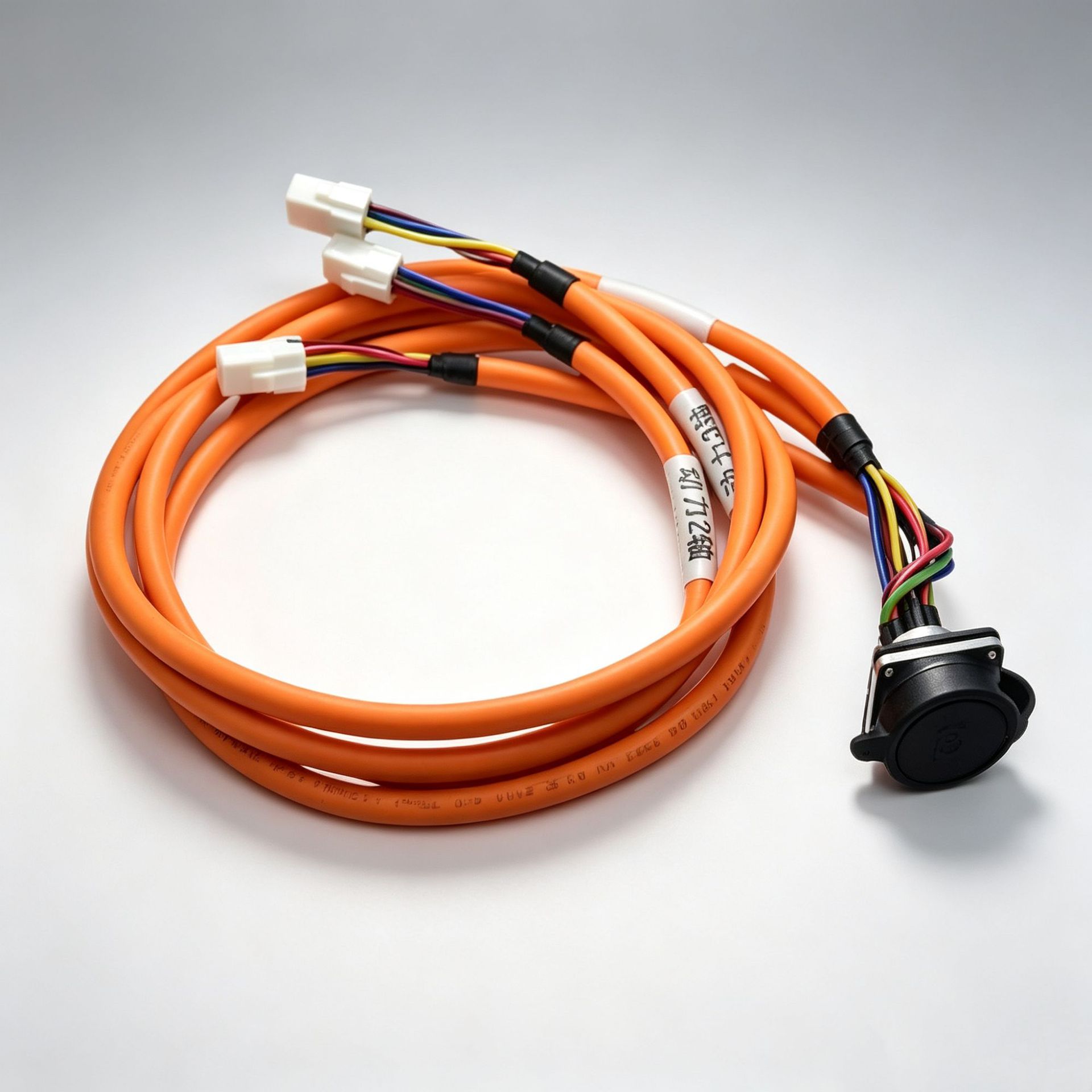 Arnés de cableado para robots, cable industrial, servomotor, arnés de cableado de alimentación de alta tensión para la automatización de articulaciones robóticas, protección ambiental ecológica, ahorro de energía y reducción del consumo RCD