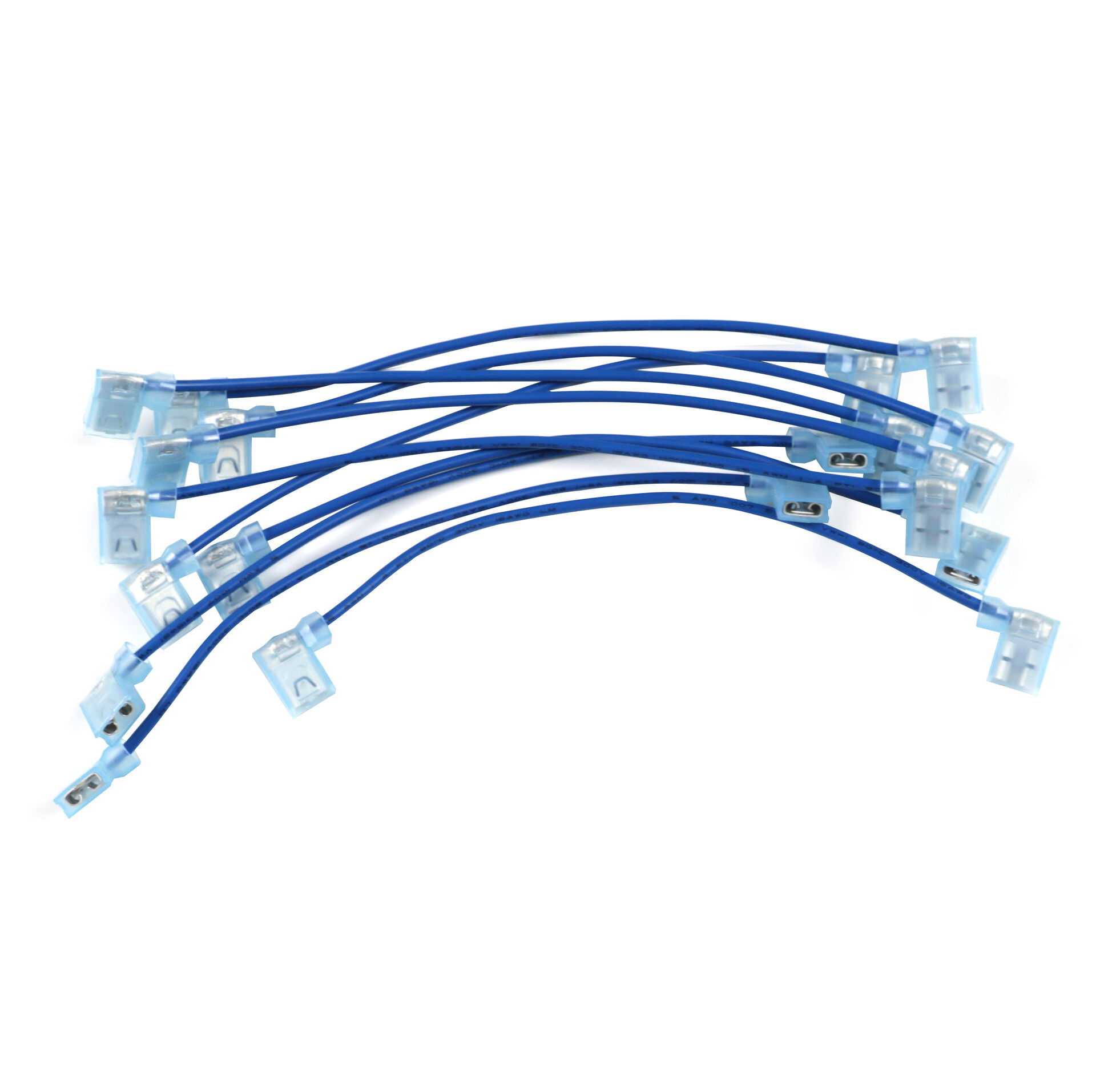 10 x 6.3mm Quick Disconnect Female Spade Terminal Crimp Connector 15CM Wire