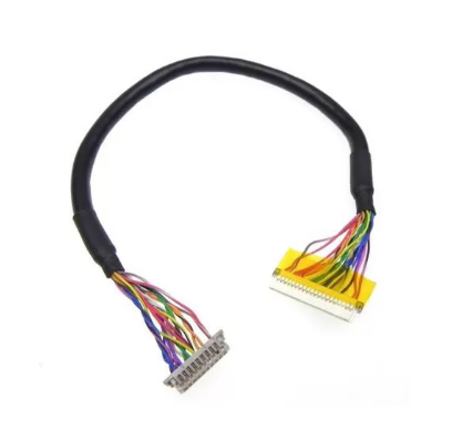 Led Lcd Converter Rainbow LVDS Cable Assembly 30 Pin Plug