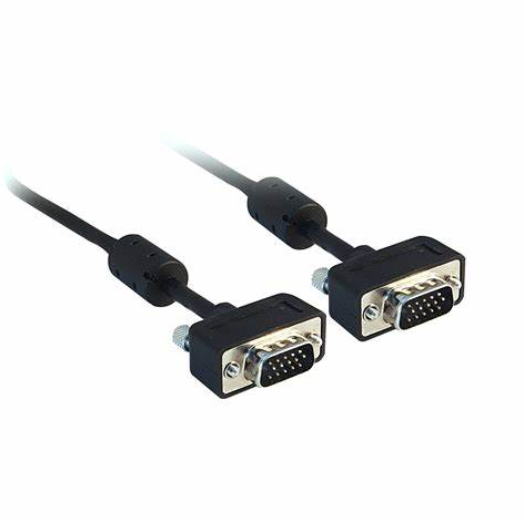 High quality SVGA cable with ferrite beads HD15 male thread 32 AWG