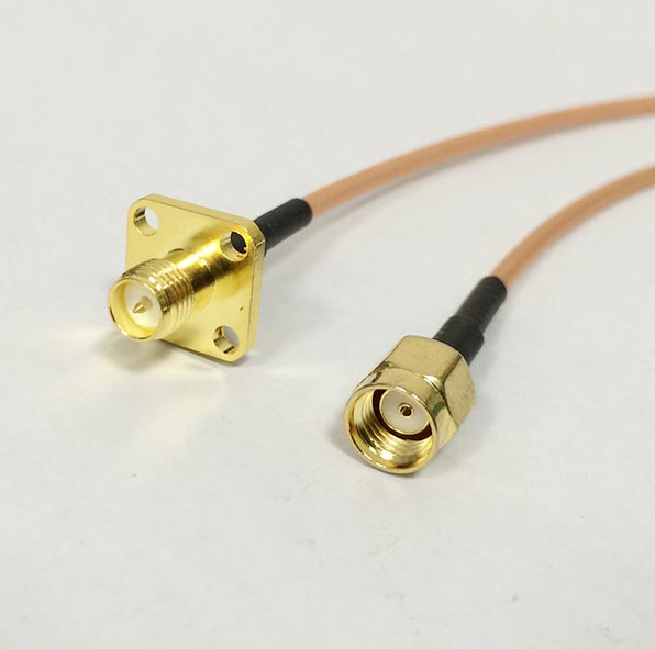 New RP-SMA Male female pin Switch RP SMA Female Jack Panel Convertor RG316 Cable