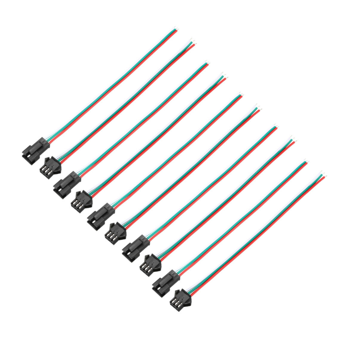 Wire 3 Pin Male Female Plug Cable for 5050 3528 5630 LED Light Strip