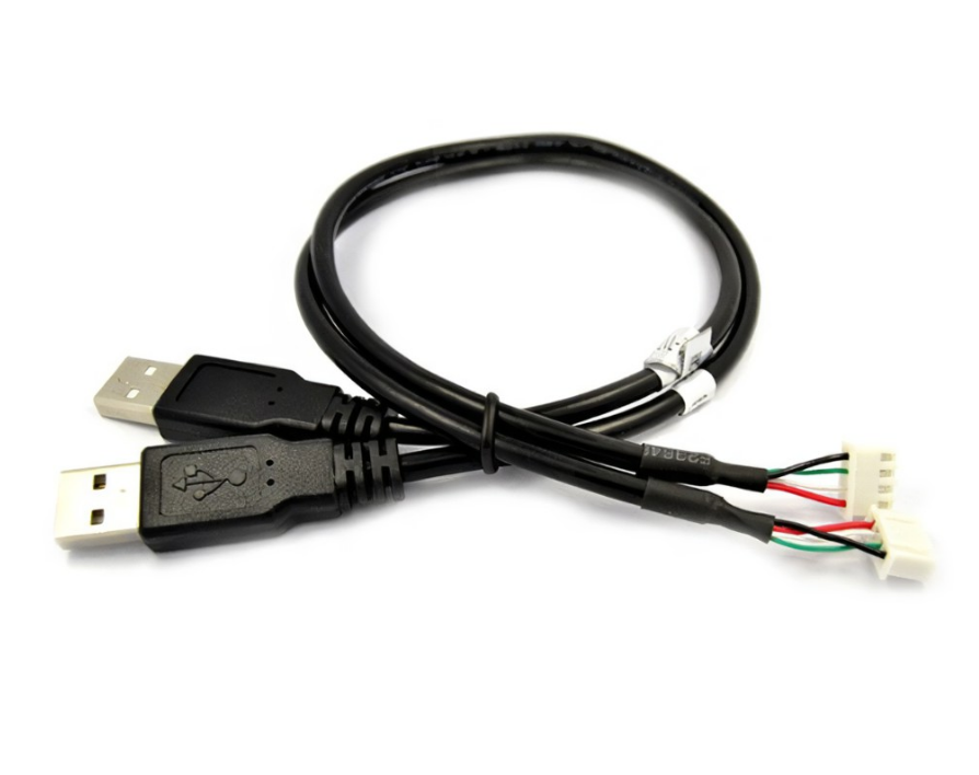 UL2725 Jst Male USB Extension Cable Assembly With Four Pin 2.5mm Connector