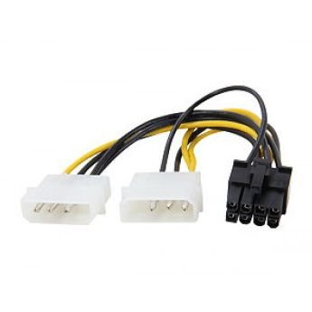 High quality 2x8pin 2x Molex to 8-pin PCIe power cable 