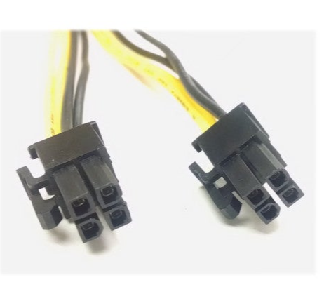 8-pin Molex cable assembly power connector male thread 
