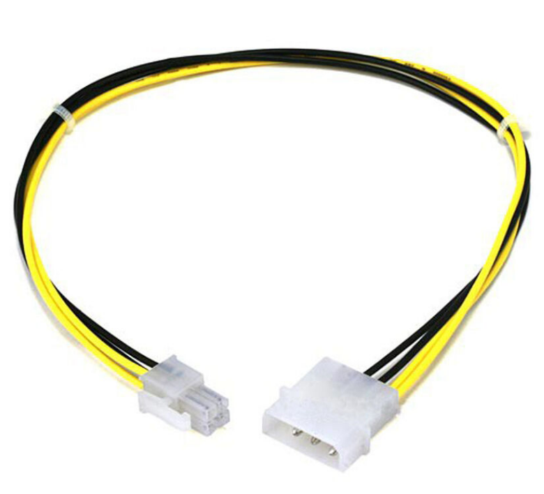 Custom 4-pin Molex 4Pin 12V PSU power connector adapter cable assembly