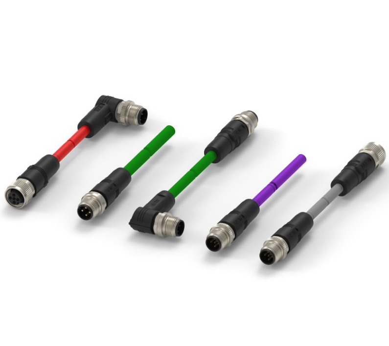 High quality te cable M12 Industrial Ethernet cable assembly