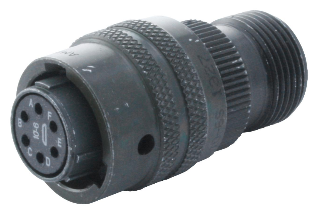 High quality 6-contact straight plug circular connector Amphenol connector