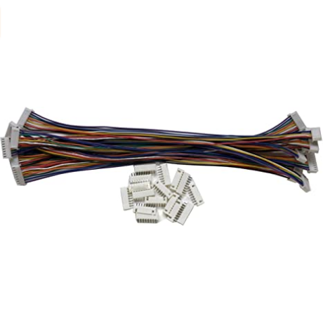 High quality 8-pin JST XH female connector on both sides 1007 26 AWG