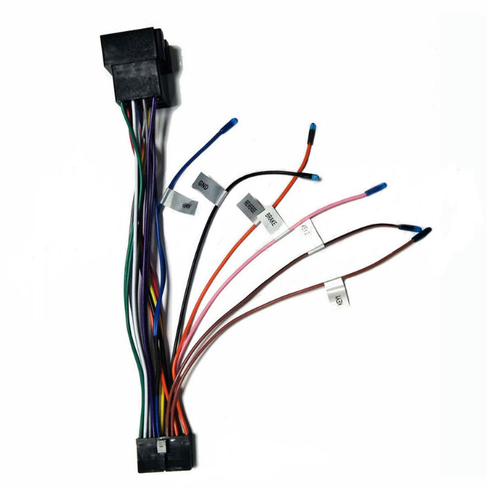 Universal 20PIN Car Stereo 1DIN 2DIN Radio ISO Power Cable Harness Plug