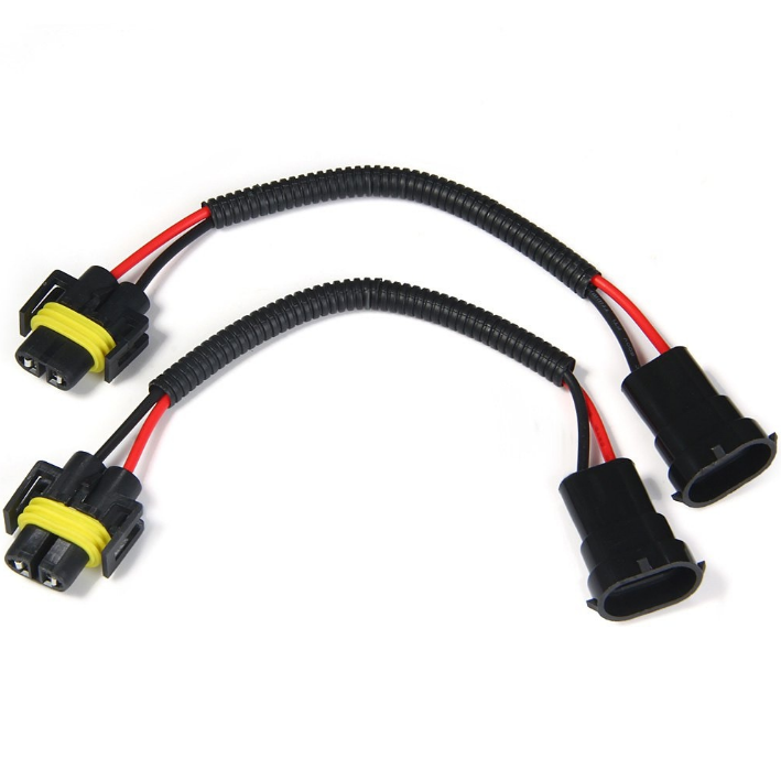 Headlamp bulb cable extension adapter harness socket wire connector hid led cable plug