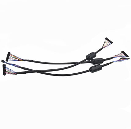 20 pin CUSTOM BLACK LVDS cable assembly for 40 ohm ferrite df13-df14 connector 20 pin CUSTOM BLACK LVDS cable assembly for 40 ohm ferrite df13-df14 connector