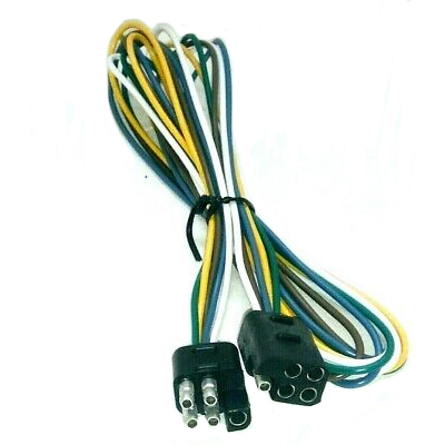 New 5 wire square Trailer Plug Wire Connector Harness Extension 48 inch