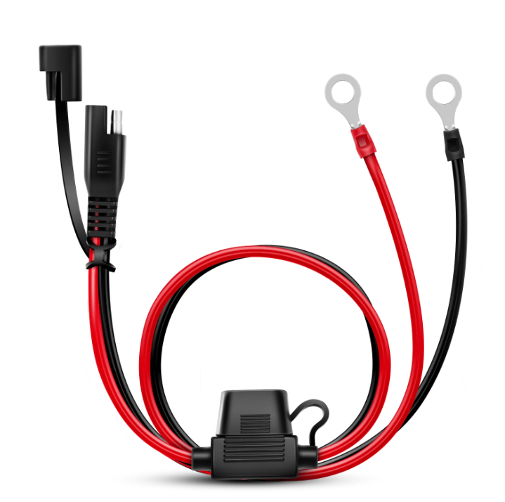 Ring terminal harness plug cable with 10A fuse quick disconnect SAE connecting wire