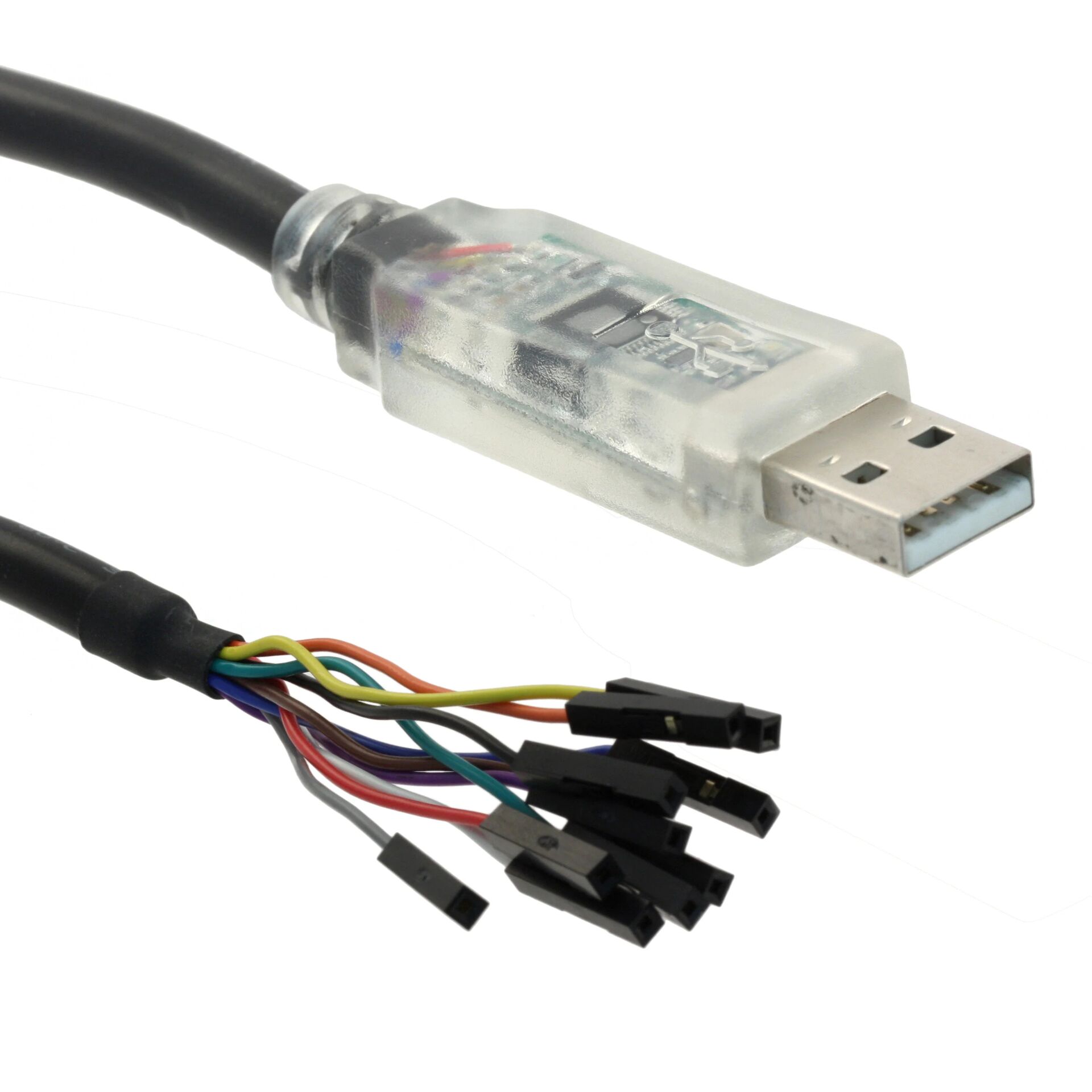 USB 2.0 Hi-Speed to MPSSE cable for industry standard serial or parallel interfaces