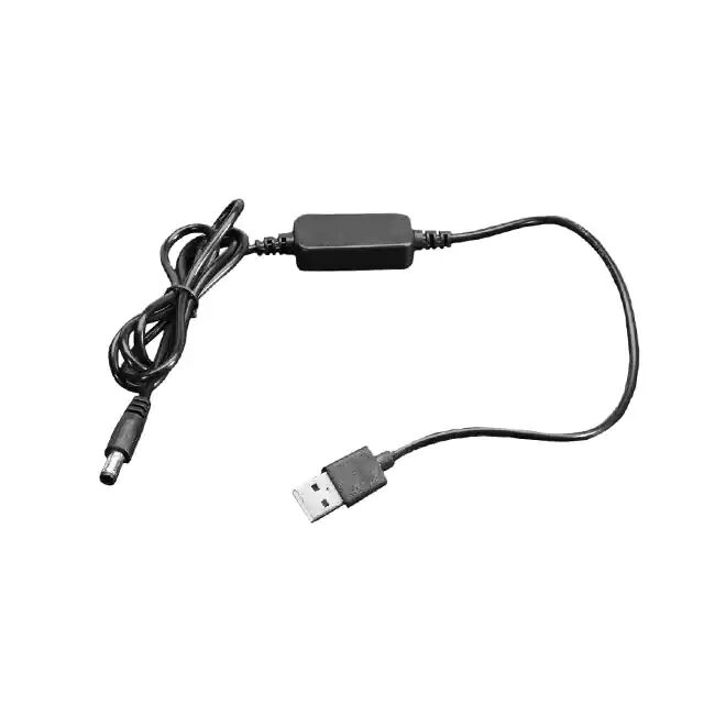 USB to 2.1mm DC Booster Cable with integrated boost converter