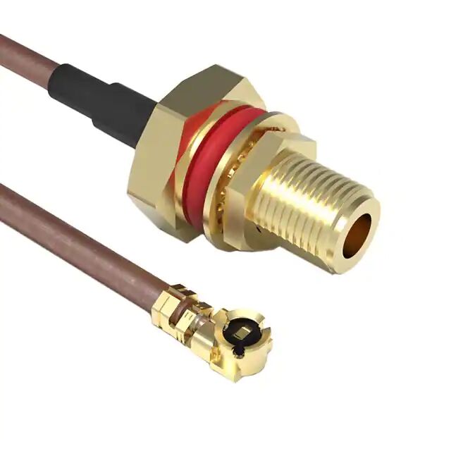 Coaxial cable assembly IPEX MHF1 to SMA RG-178 through bulkhead jack