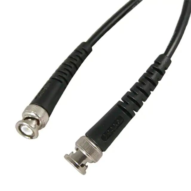 Bnc coaxial cable assembly male to male rg58c / u cable