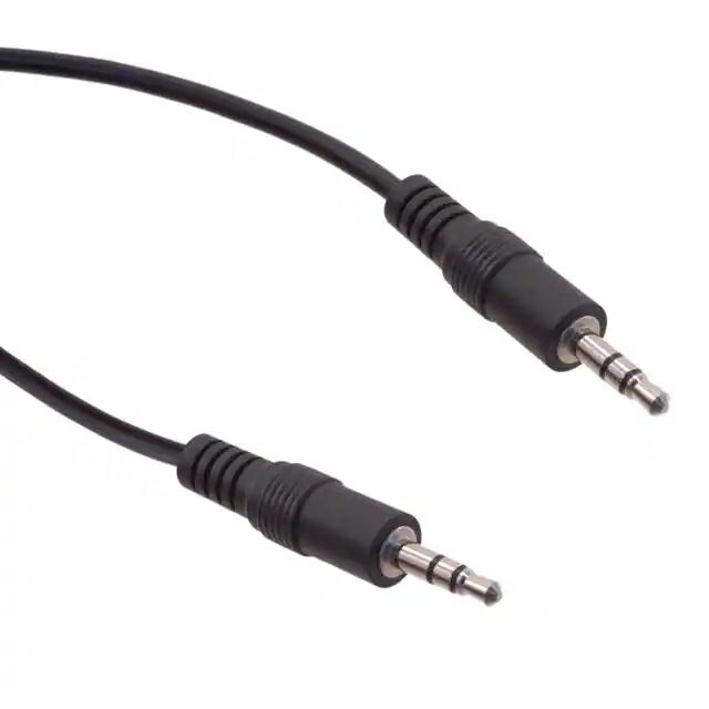 High quality stereo cable 3-conductor headphone plug to headphone plug