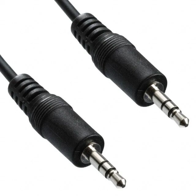 High quality headphone audio cable assembly jumper plug to plug