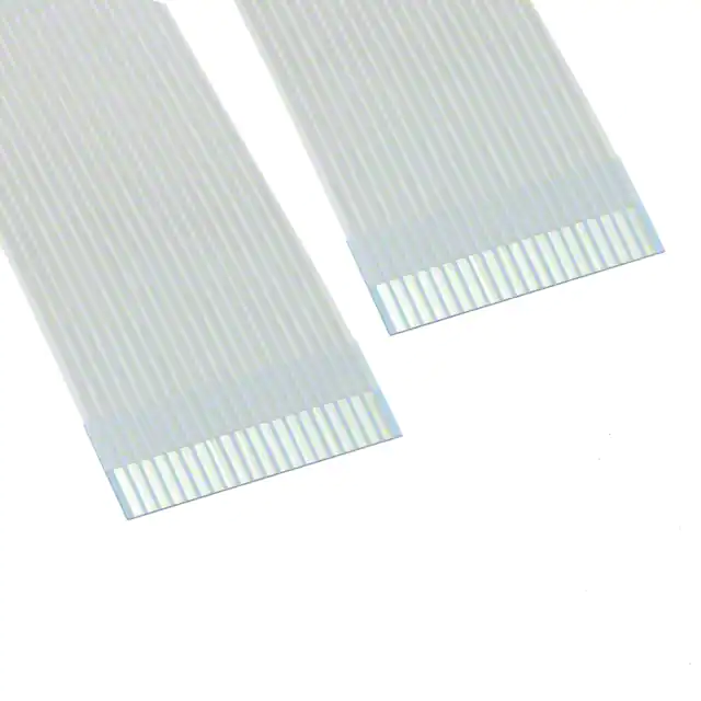 Flexible 1.00mm center FFC jumper cable with backing on both sides