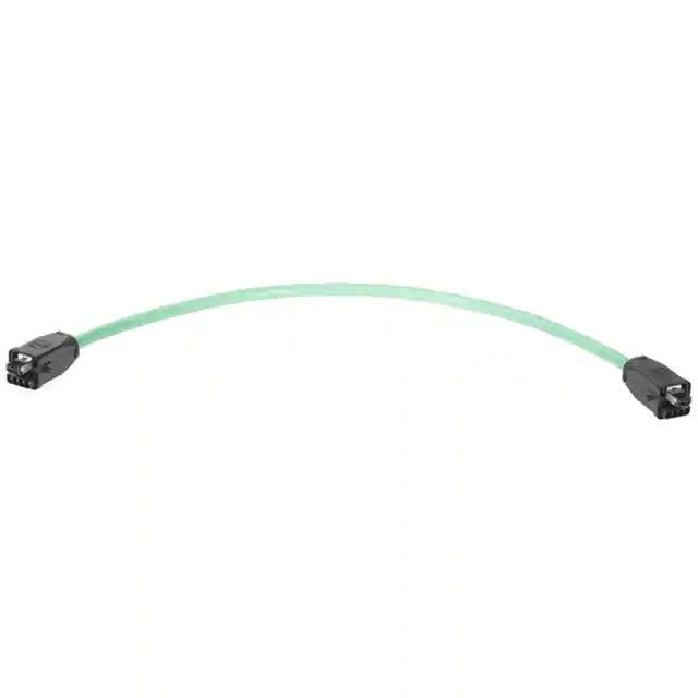 RJ45 plug and power contact to RJ45 plug and power contact cable assembly